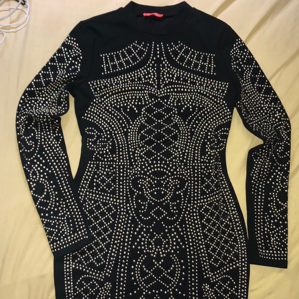 Black & Gold embedded dress